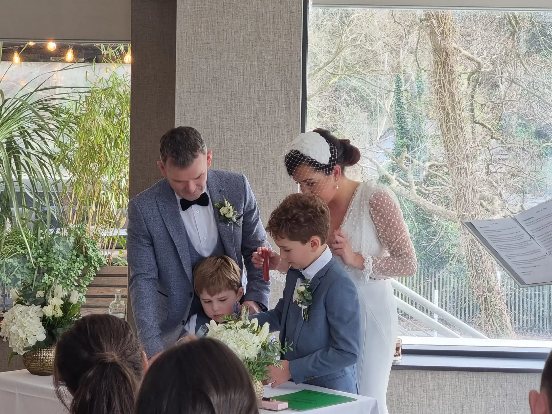 Karen & Marc sand ceremony Feb 23
